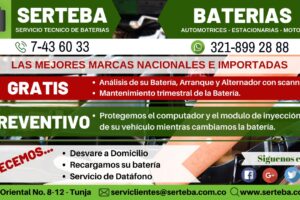 SERVICIO TÉCNICO DE BATERÍAS SERTEBA SAS