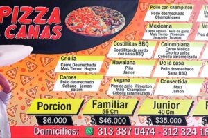 La pizza De El canas